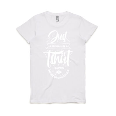 Womens AS T-shirt (White Text) Thumbnail