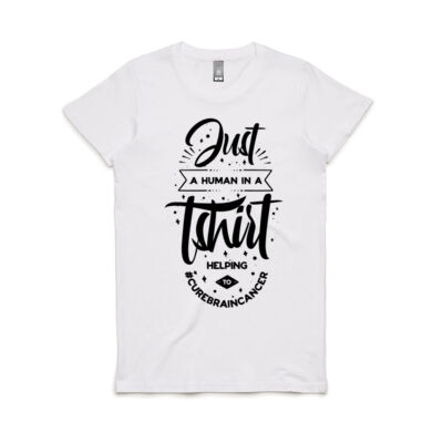 Womens AS T-shirt (Black Text) Thumbnail